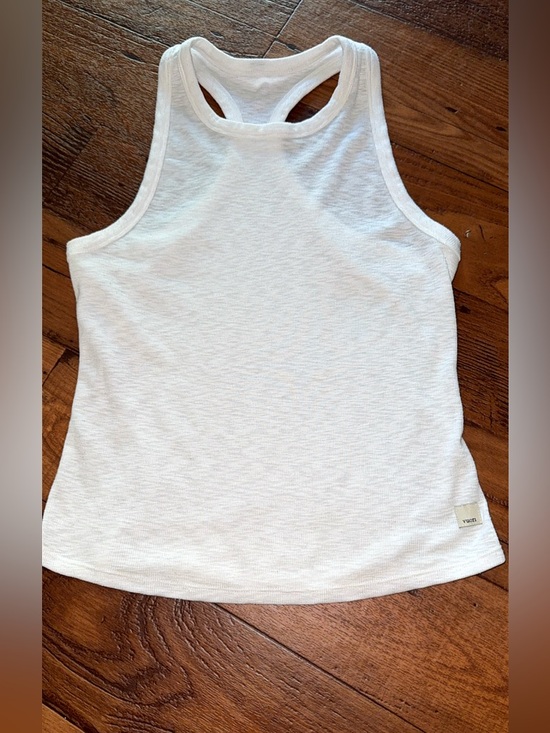 Vuori Tops - Vuori Rise Racerback Tank Top White Slub Jersey Athletic Womens Medium